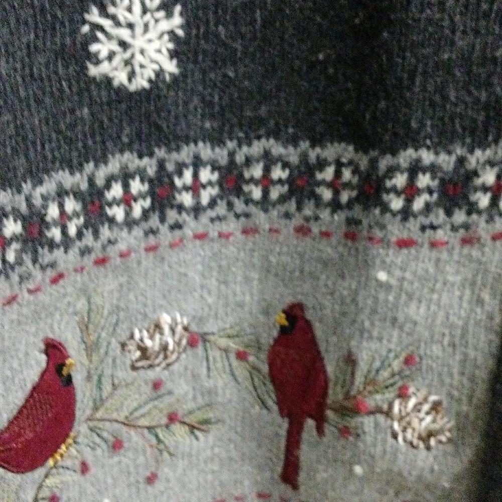Croft and Borrow Cardinal zippered Cardigan sz lg
